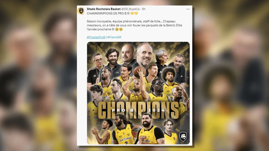 Stade Rochelais basket champions