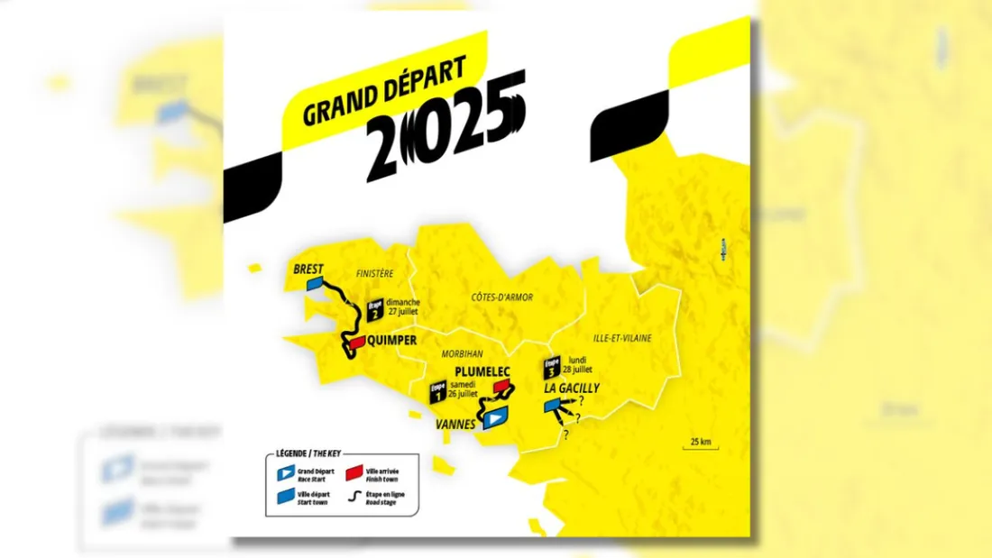 Le Tour de France femmes partira de Bretagne en 2025.