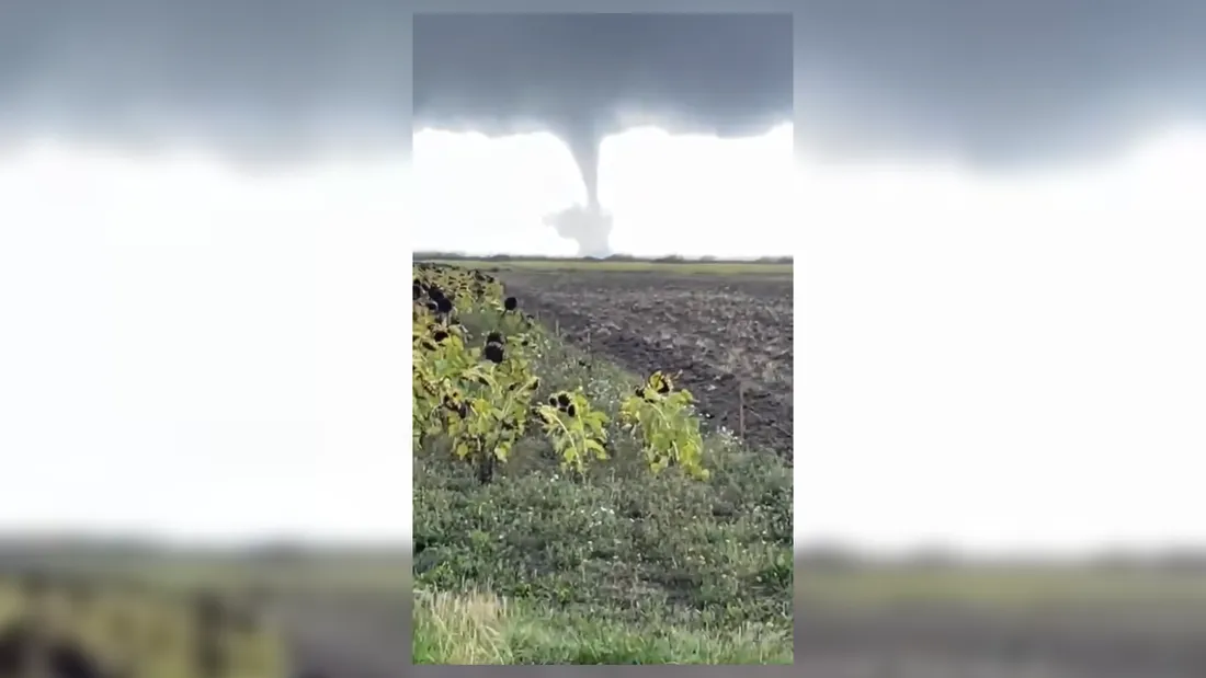 Tornade près de l'estuaire de la Gironde