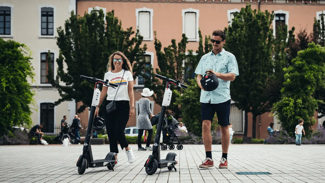 Trottinettes électriques en libre-service à La Roche-sur-Yon