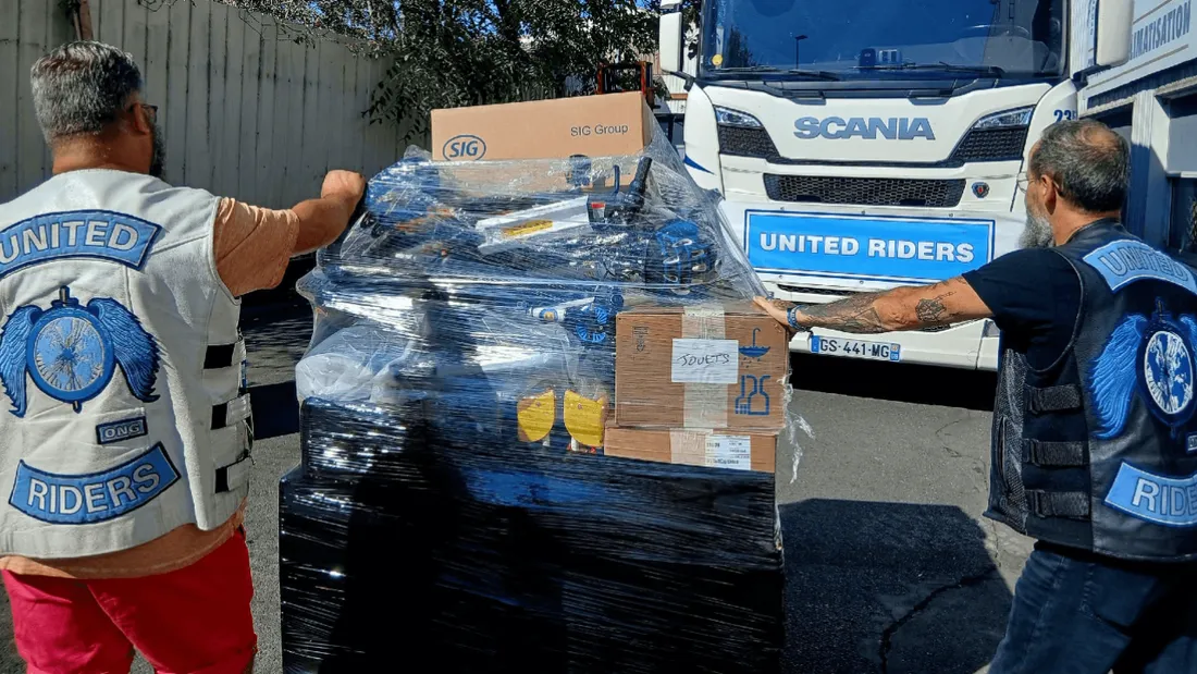 Camion de dons pour les sinistrés du Porge