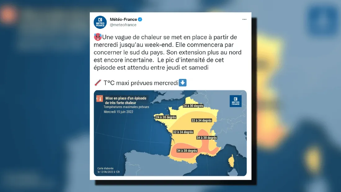 Vague de chaleur attendue en France cette semaine