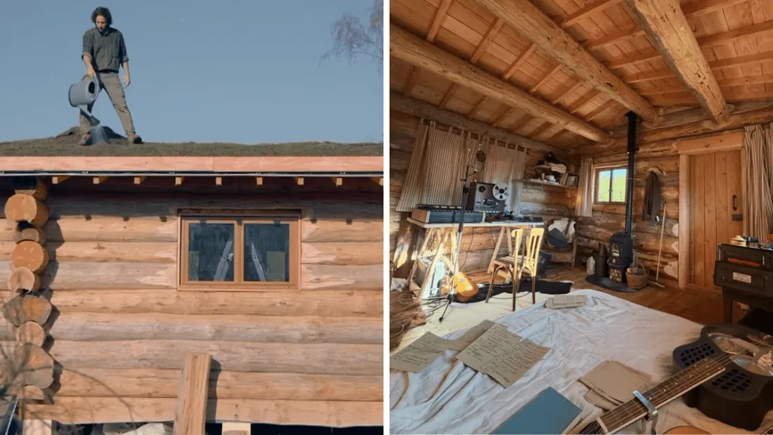 Vianney a terminé la construction de sa cabane