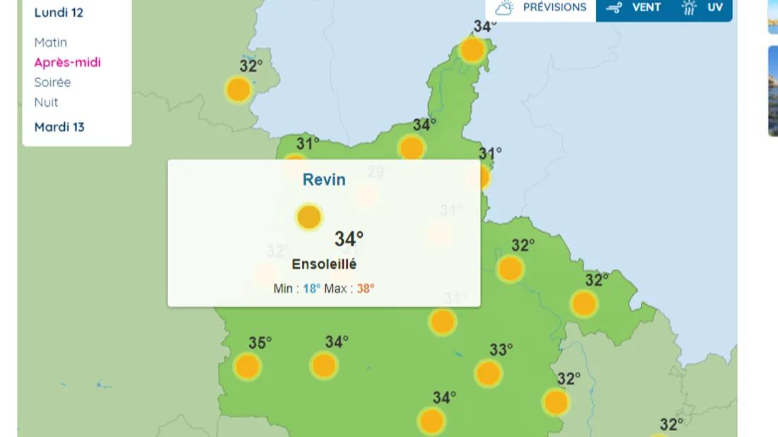 Capture site Météo France