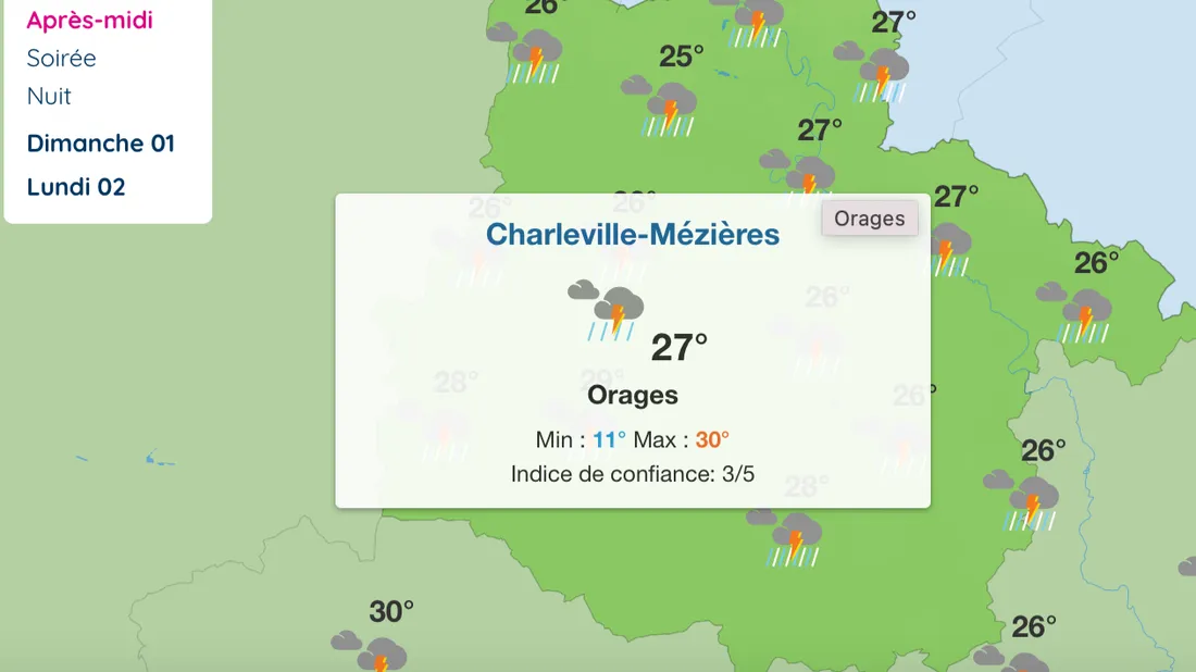 Capture Météo France
