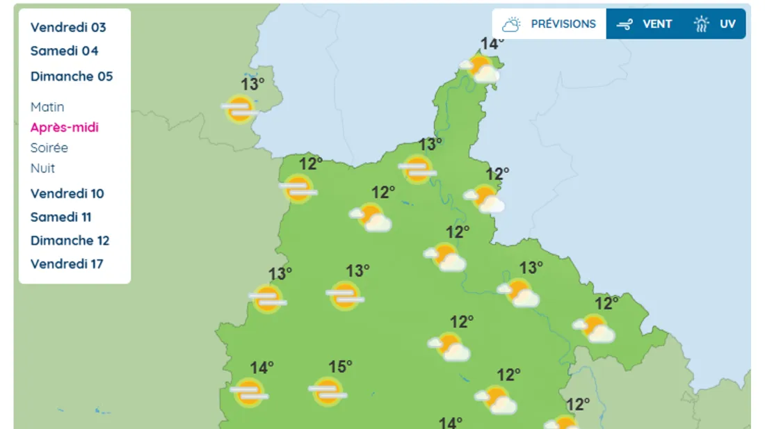 Carte Météo France