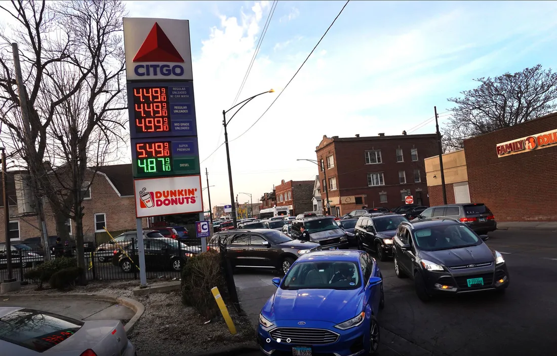 File à la pompe suite à l'action de Willie Wilson