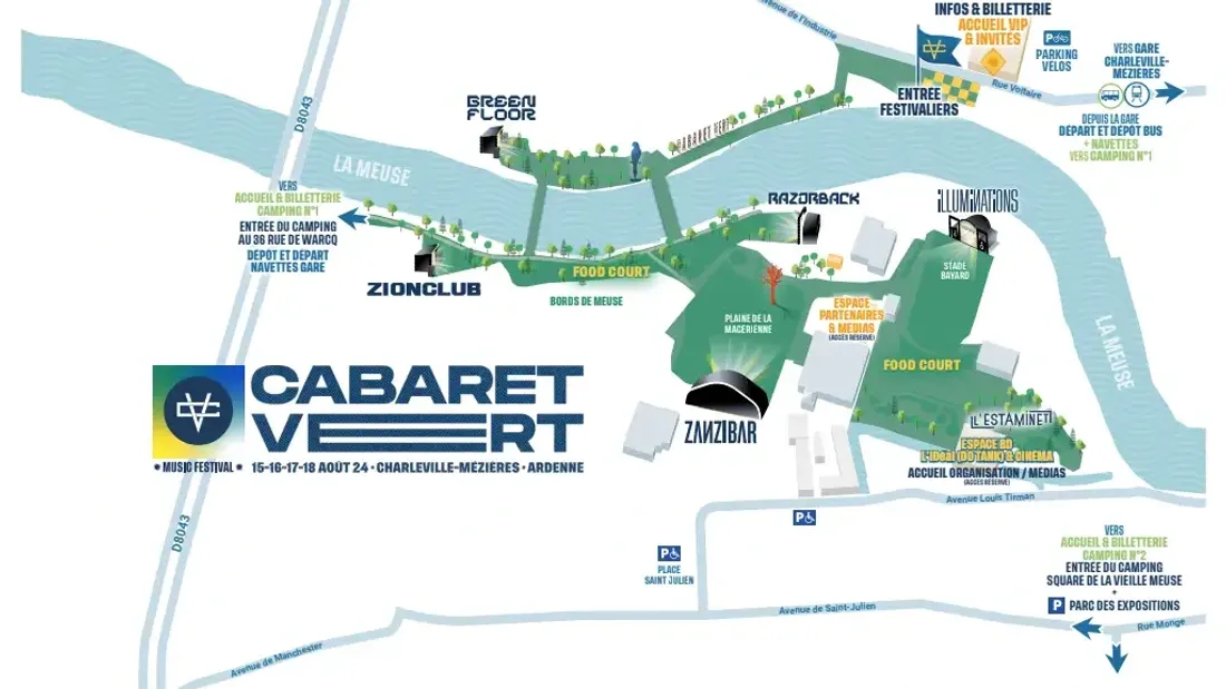 Plan site Cabaret Vert 2024