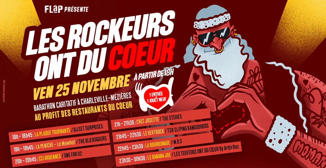 Les rockeurs ont du coeur 