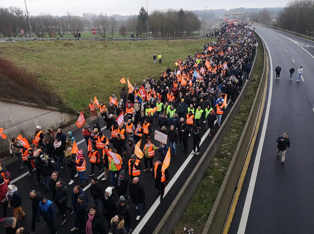 Manif retraites rocade 19.01.23
