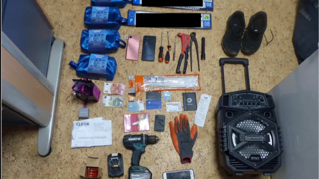Vol outils et butins retrouvés