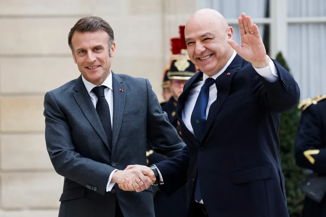 Le président libanais en visite officielle à Paris