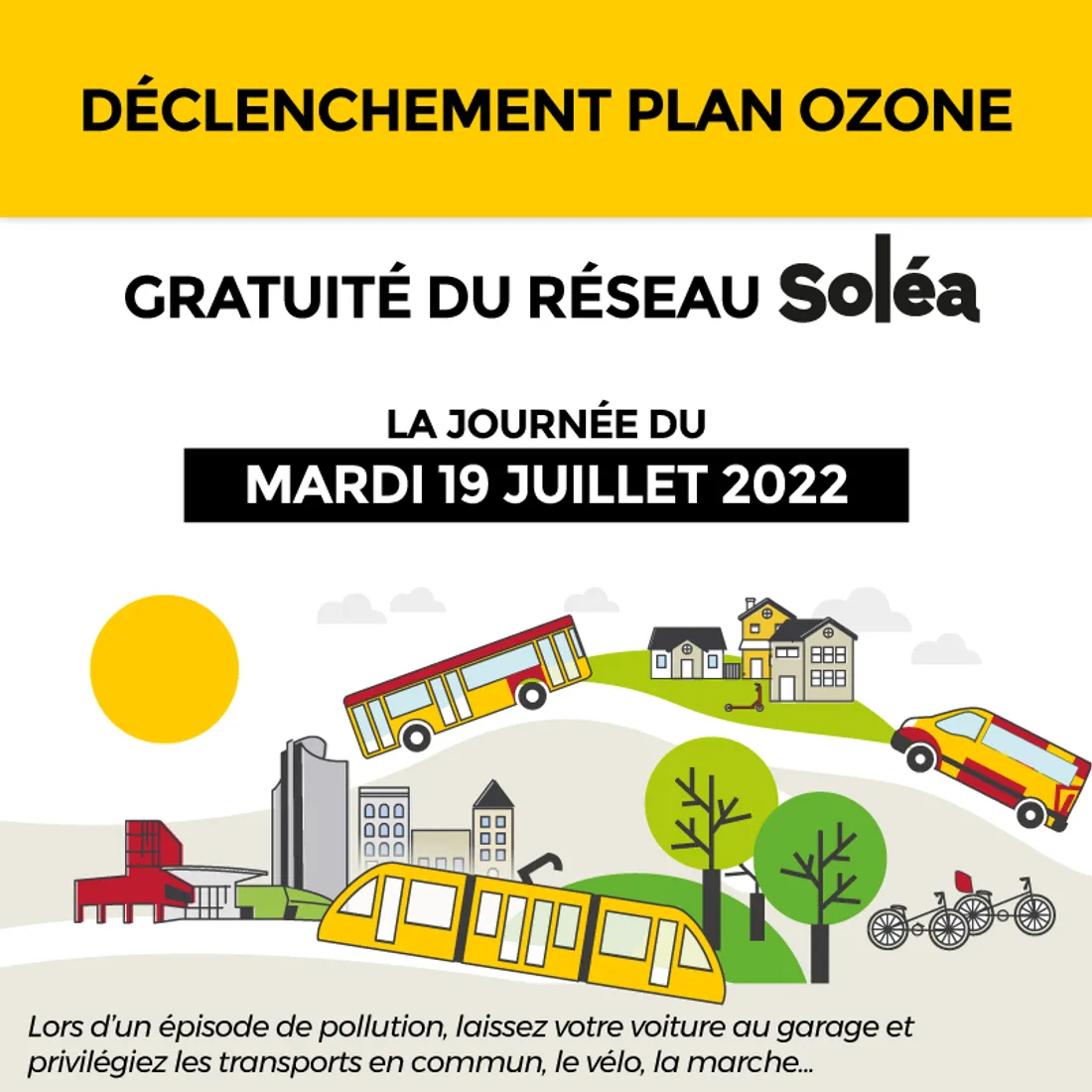 Réseau Soléa gratuit 19/07
