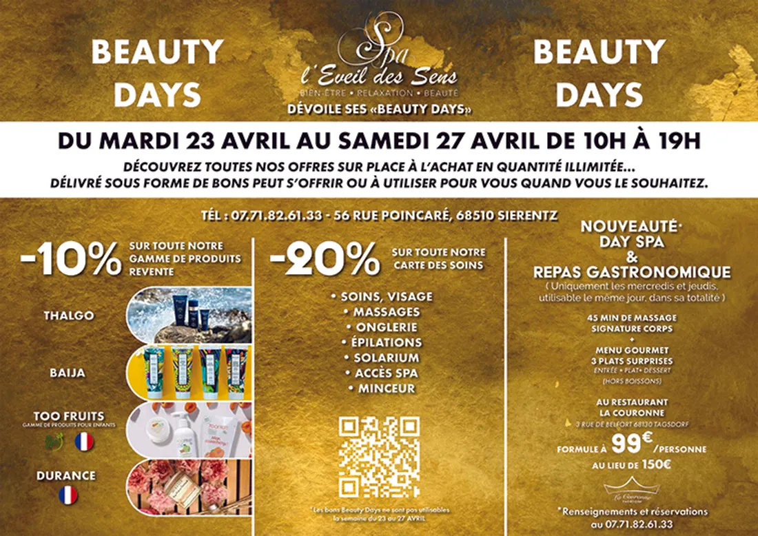 Beauty Days au Spay l'Eveil des Sens
