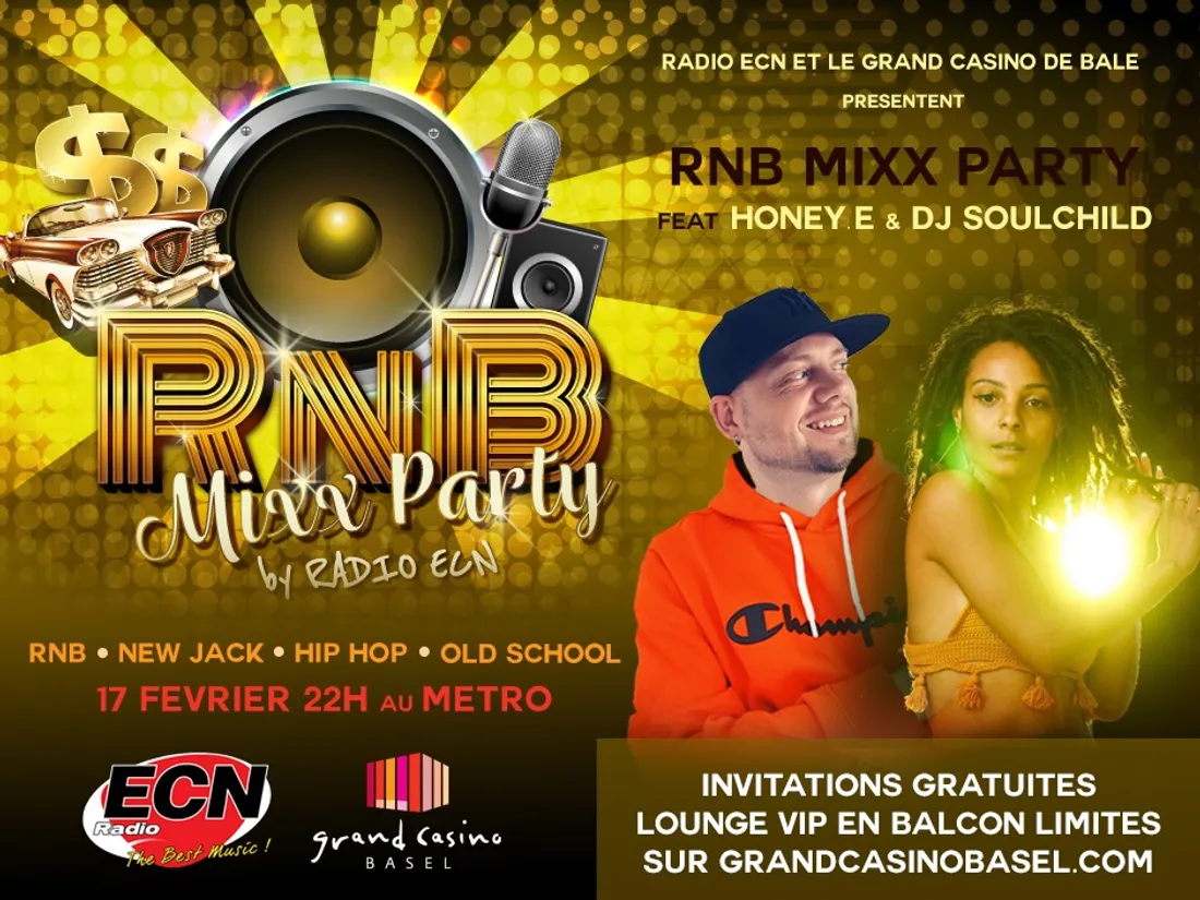 RnB Mixx Party au METRO - Grand Casino de Bâle 17 février 2023