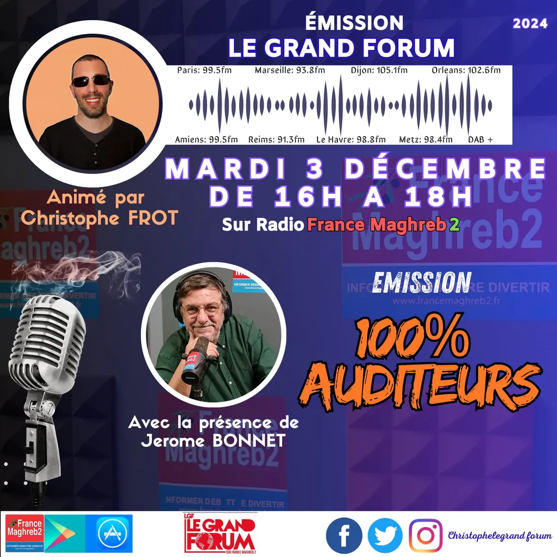 Le grand forum #Lgf du mardi 3 décembre 2024