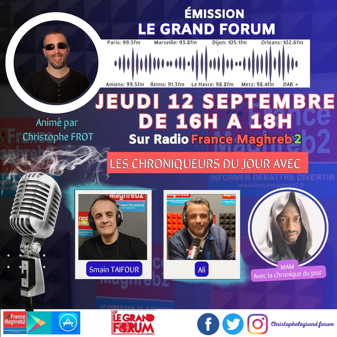 LE GRAND FORUM #LGF DU JEUDI 12 SEPTEMBRE 2024