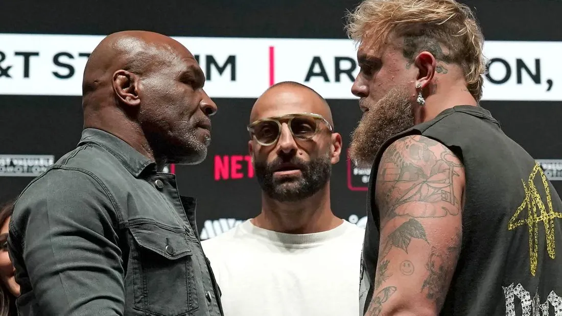 Mike Tyson donne une gifle à Jake Paul avant leur affrontement 