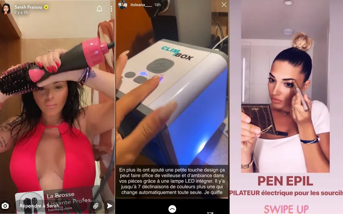 Les placements de produit en chute