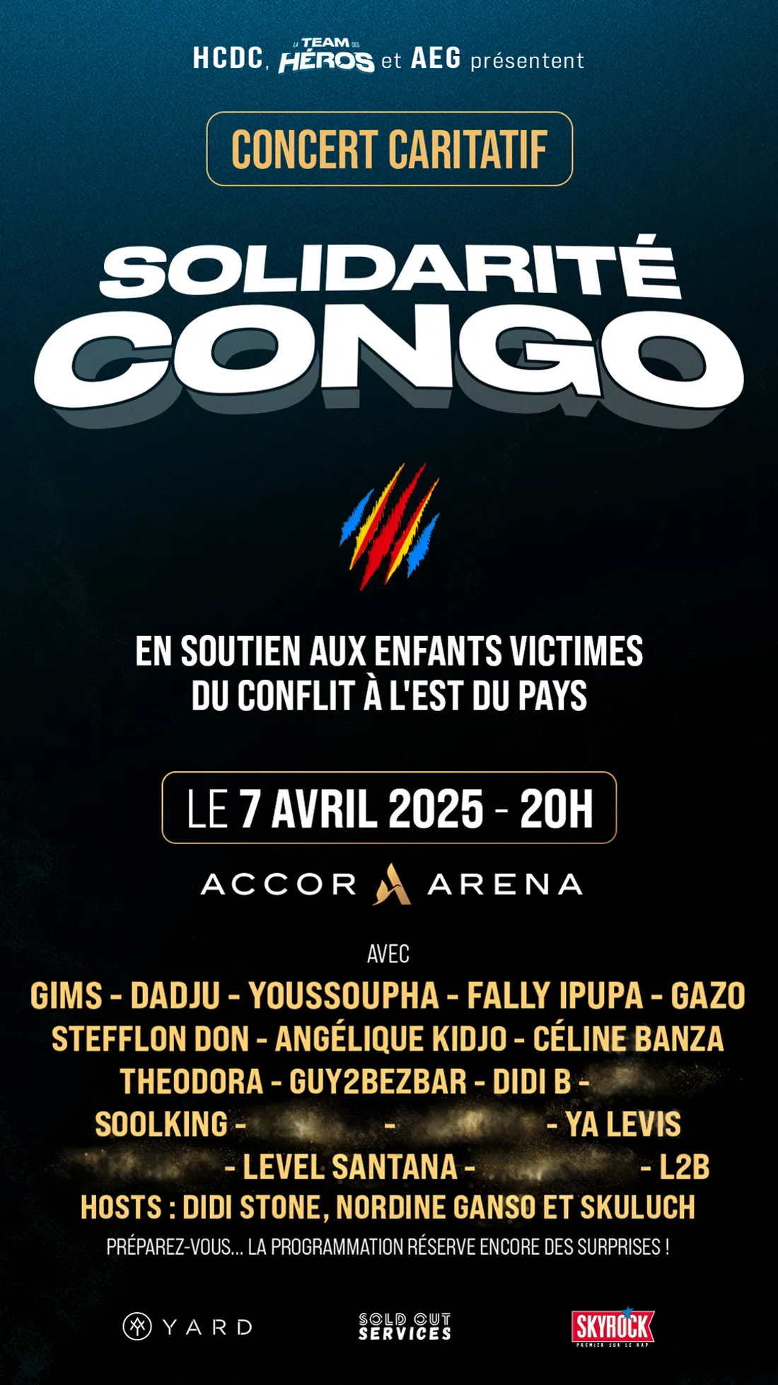 Un concert caritatif exceptionnel en soutien aux enfants victimes du conflit en RDC