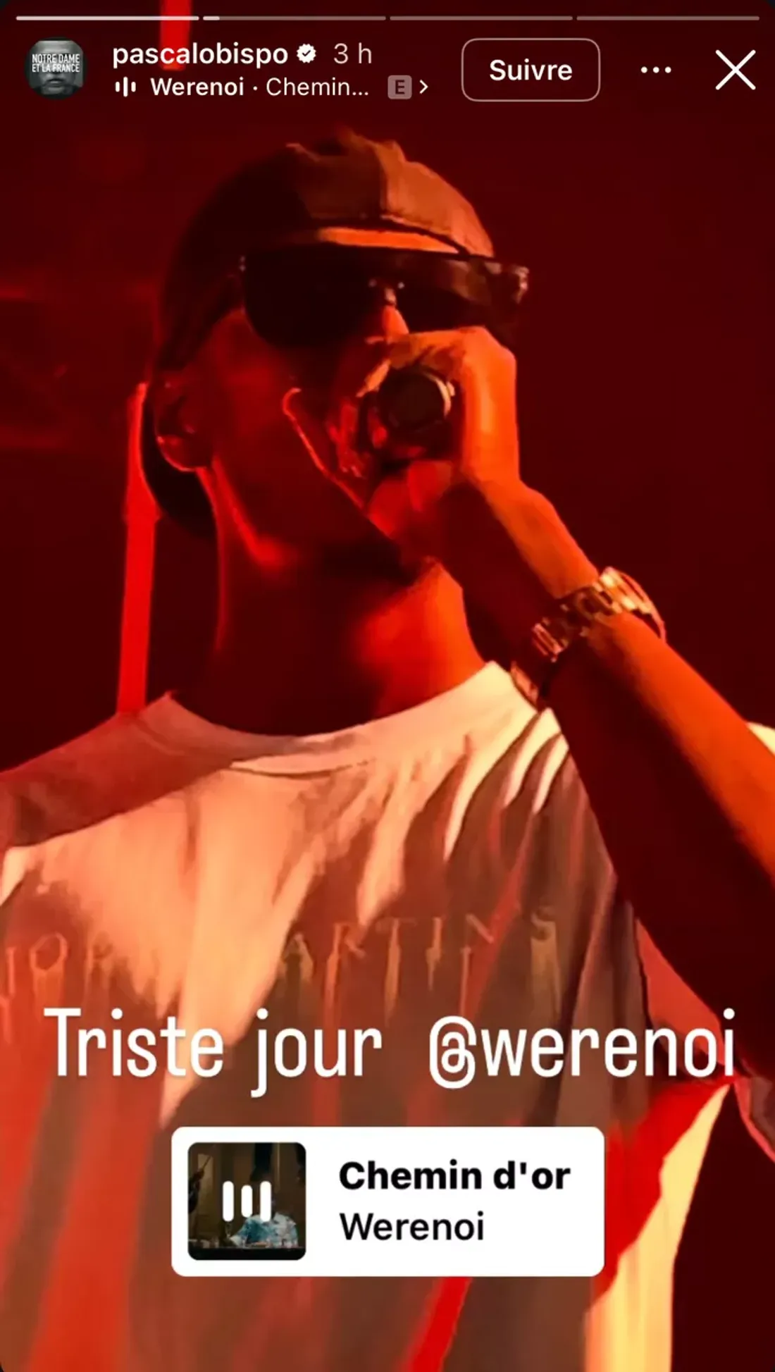 Le monde de la musique en deuil : adieux émouvants à Werenoi, étoile du rap