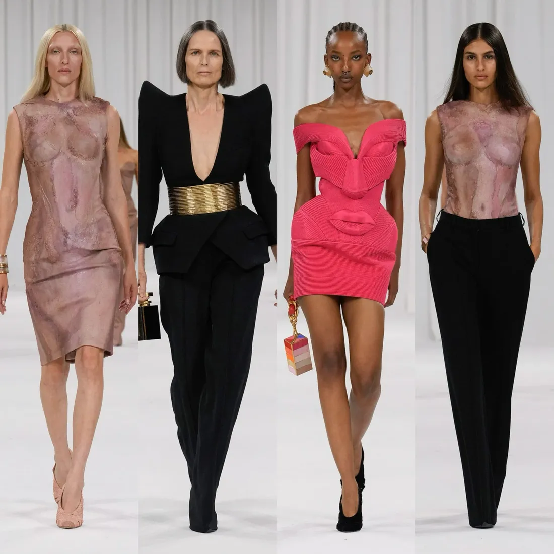 Balmain Printemps/Été 2025 : Art et humanité se rencontrent sur le podium.