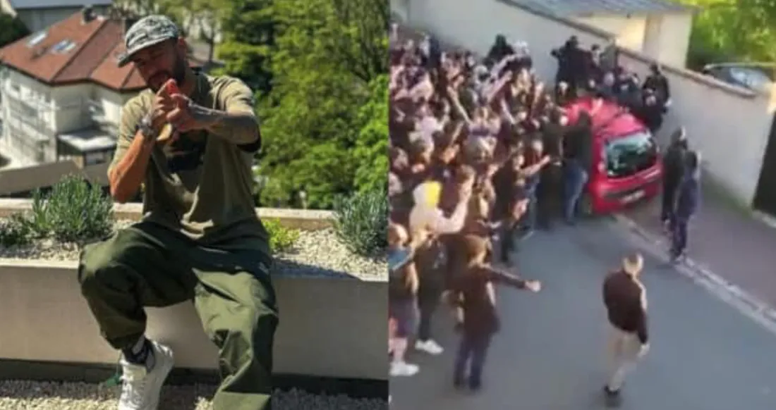 Grosse manifestation violente des parisiens devant le domicile de Neymar (VIDÉO)