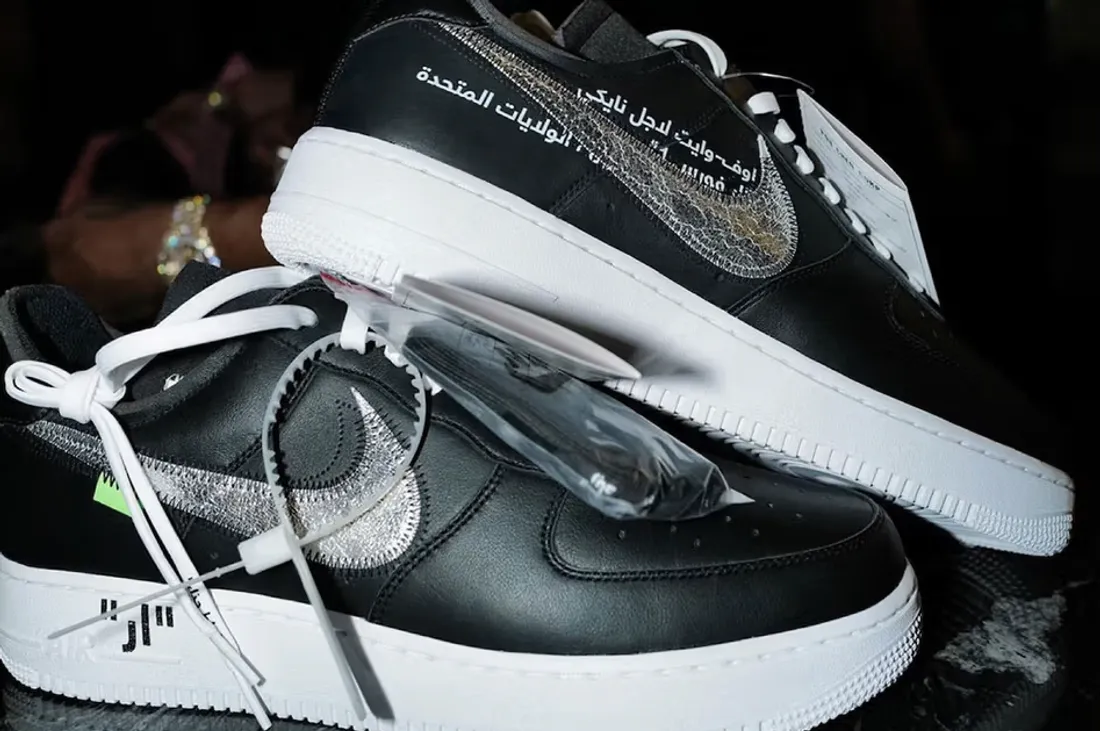 Fat Joe dévoile un modèle inédit d'Air Force 1 Low Off-White™ x Nike avec des inscriptions arabes