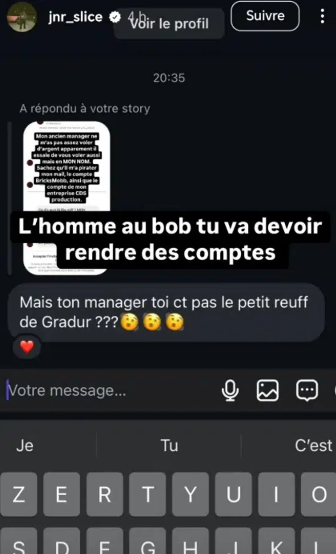 Conflit dans le rap français : JNR Slice dénonce les agissements de Gradur