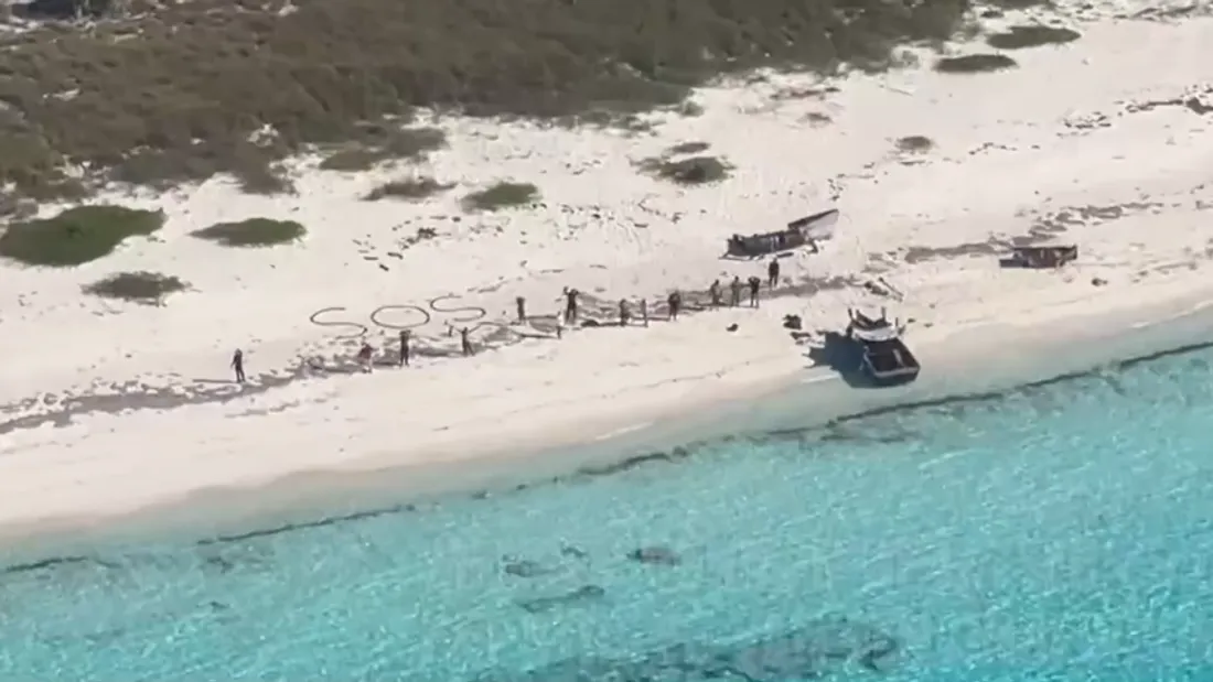 Des naufragés sauvés après 10 jours passer sur une île déserte !