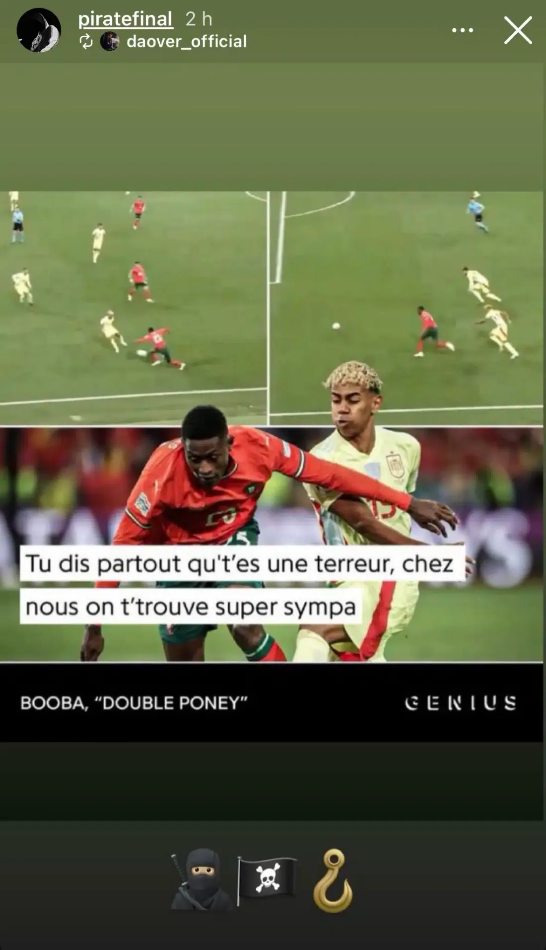 Booba se moque de Lamine Yamal après sa défaite face au Portugal