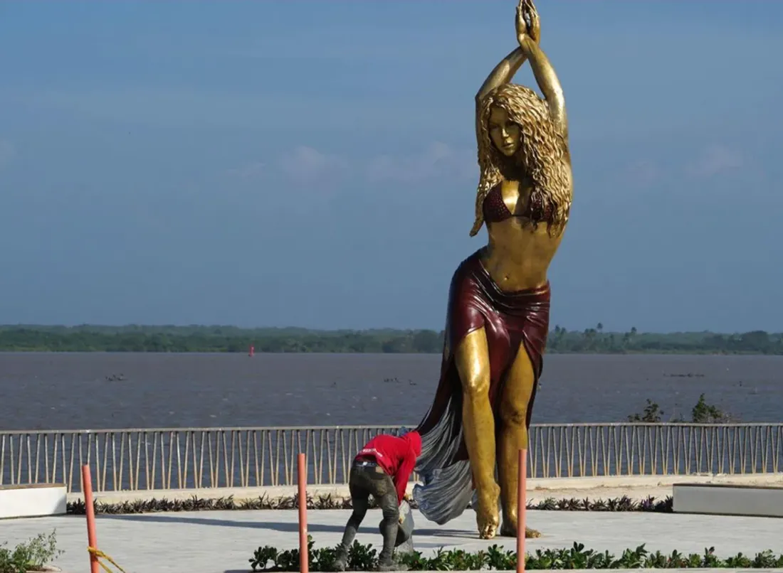 Une statue à l’effigie de Shakira a été construite en Colombie