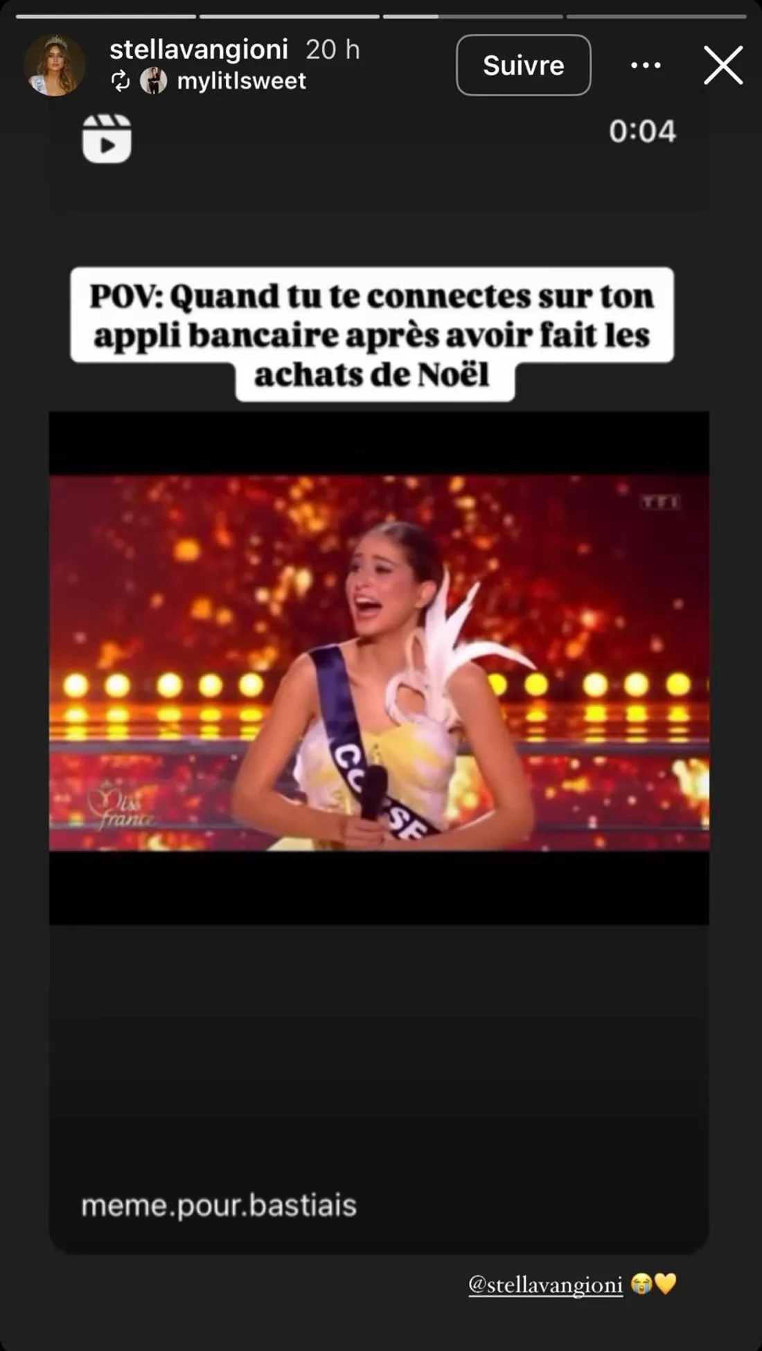 Stella Vangioni, Miss Corse 2025 réagit sur sa réponse sur l'écologie