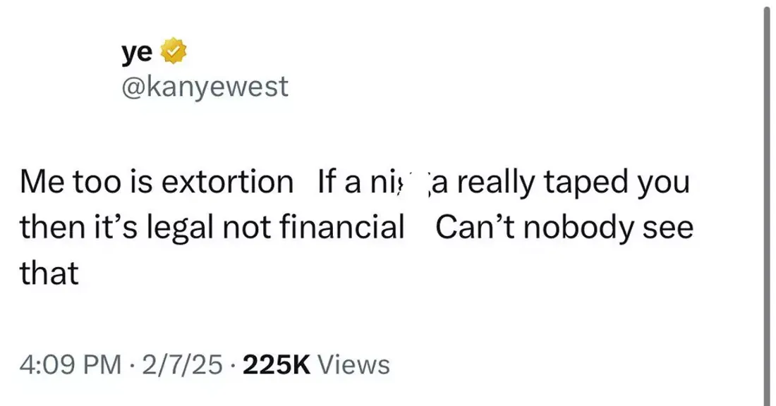 Ye s'exprime sur la situation de Diddy face au mouvement #MeToo