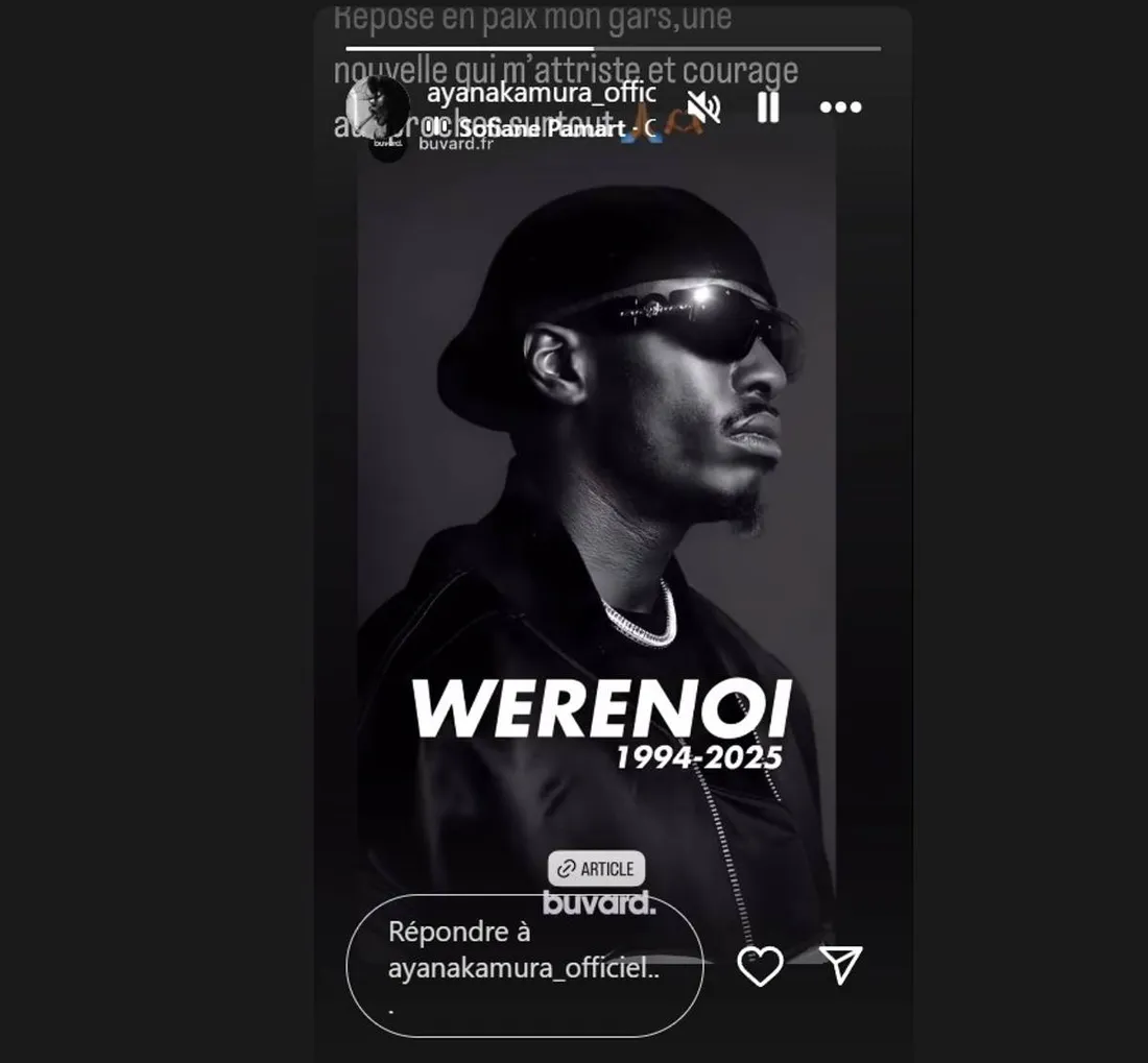 Le monde de la musique en deuil : adieux émouvants à Werenoi, étoile du rap