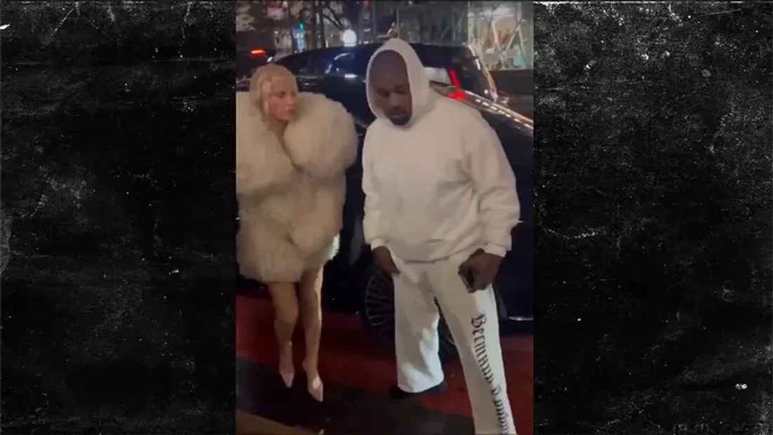 Bianca Censori à Tokyo façon Marilyn Monroe avec Kanye West à ses côtés.