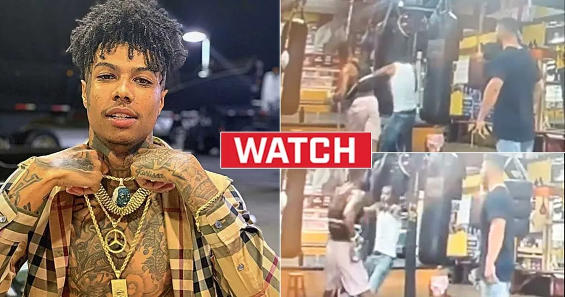 Le rappeur Blueface poignardé en plein entraînement de boxe [VIDÉO]