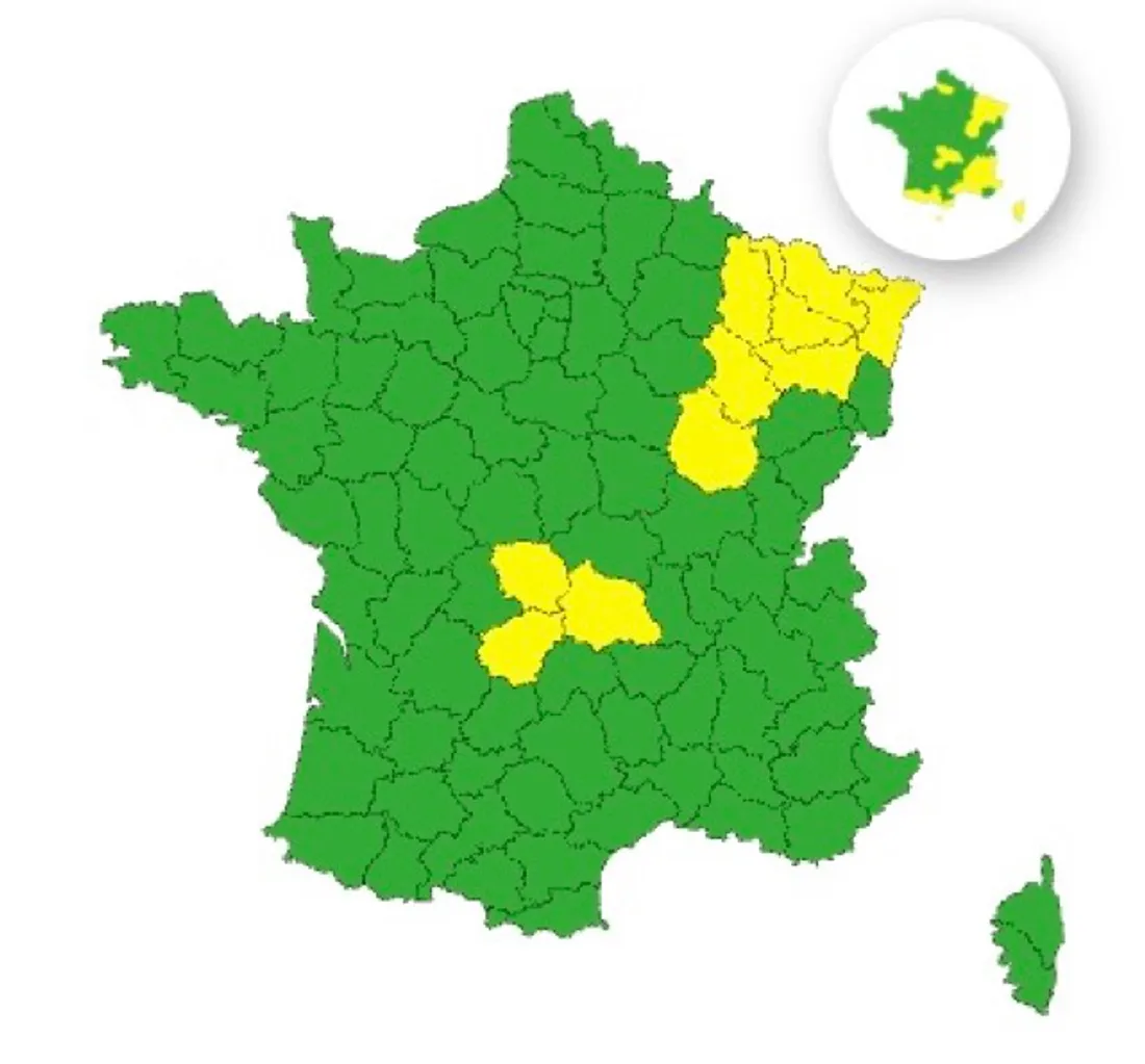 Alerte météo : Vigilance jaune pour neige et verglas dans 10 départements