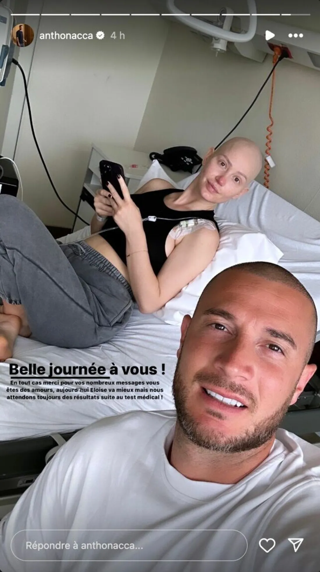 Eloïse Appelle souffrante d'un cancer, elle se fait hospitalisé en urgence !