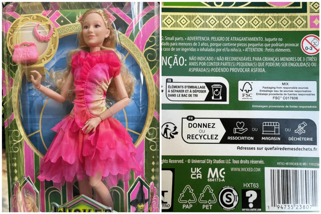 Erreur de Mattel : Lien d'un site pour adultes au dos des poupées "Wicked"