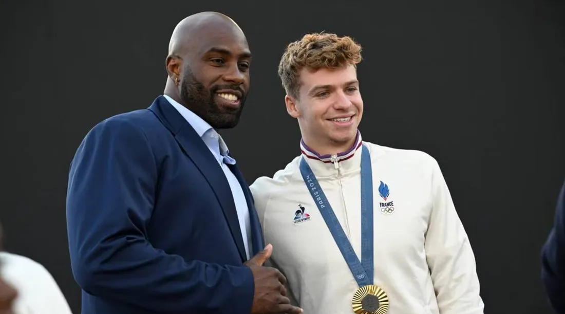 Teddy Riner et Léon Marchand montent au créneau contre les coupes budgétaires
