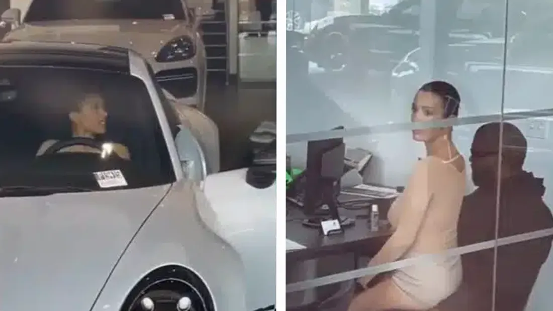 Kanye West : Il offre une Porsche à Bianca Censori toujours dans une tenue osée