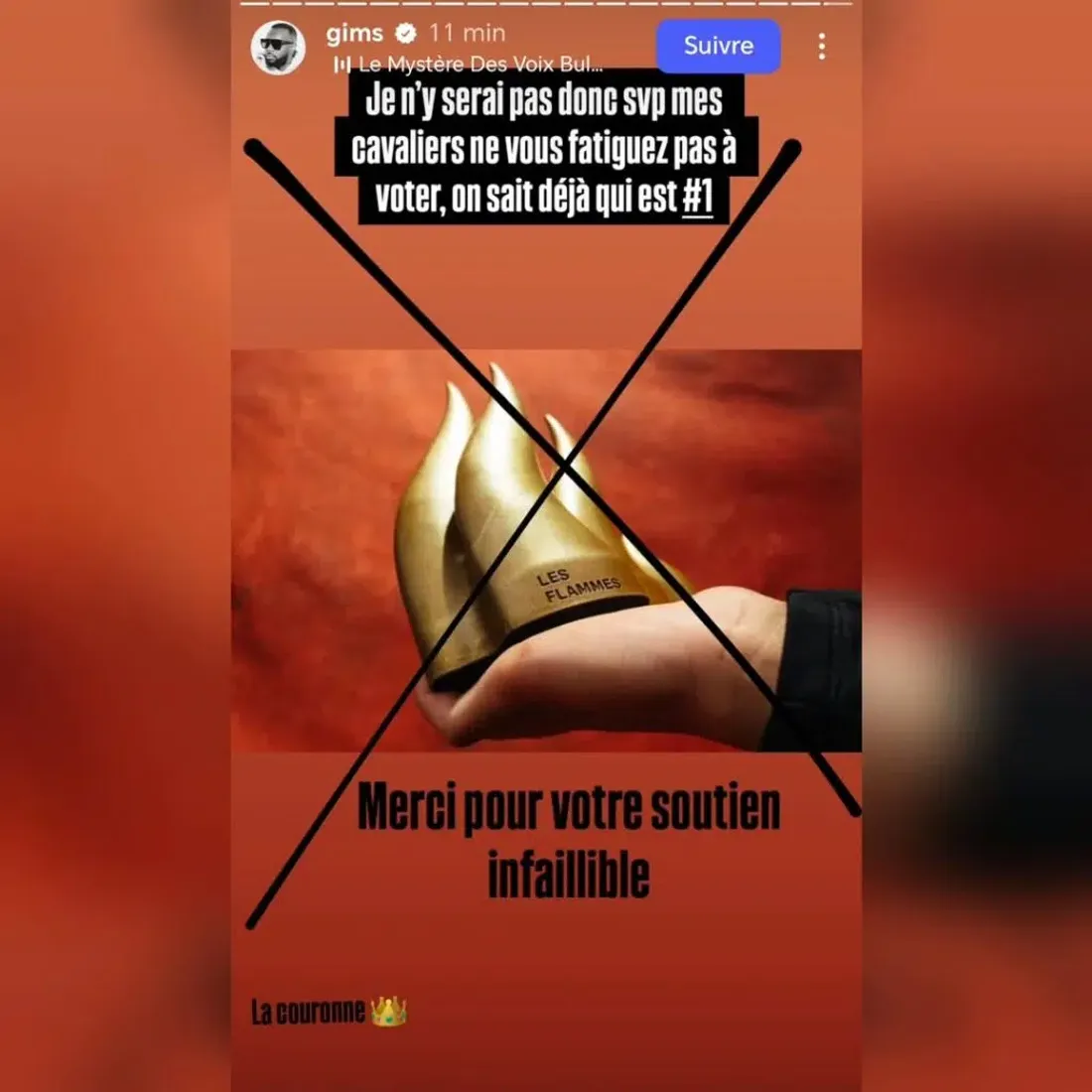 Gims boycotte flamme 2025