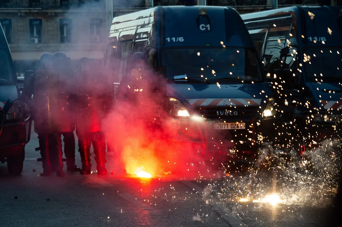Une équipe de police visé par des tirs de mortiers