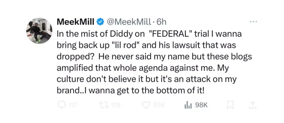 Meek Mill révèle les dessous des fêtes de Diddy