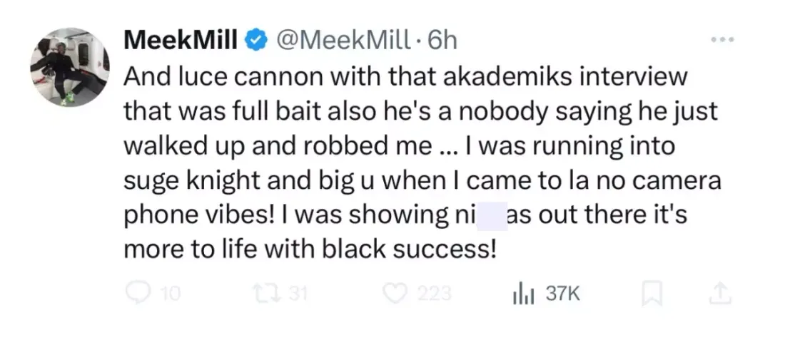 Meek Mill révèle les dessous des fêtes de Diddy