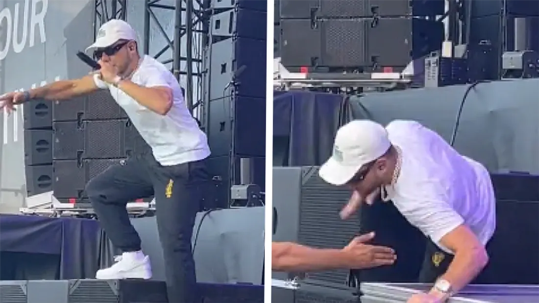Plk se fracture le doigt après sa chute sur la scène du Dour Festival !