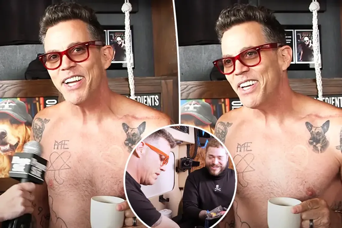 Post Malone tatoue un gros p**** sur le visage de Steve-O (vidéo)