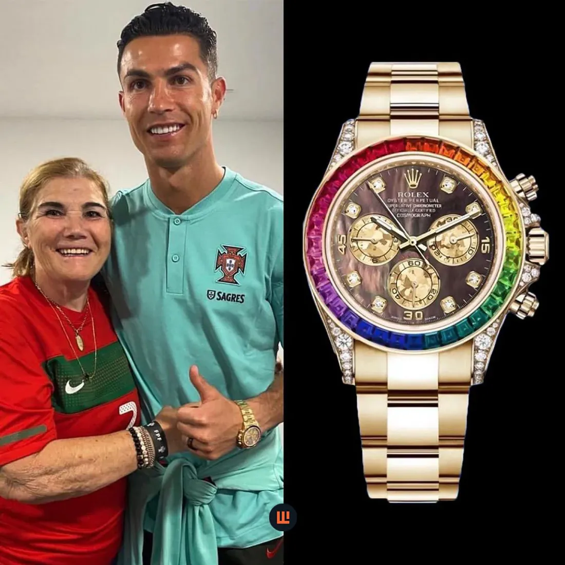 La Rolex Daytona Rainbow de Ronaldo : Un Chef-d'œuvre Horloger