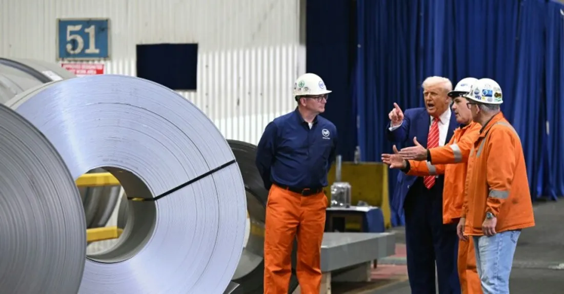 Hausse des tarifs douaniers sur l'acier et l'aluminium par Trump avant les pourparlers de Paris